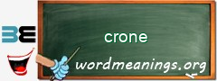 WordMeaning blackboard for crone